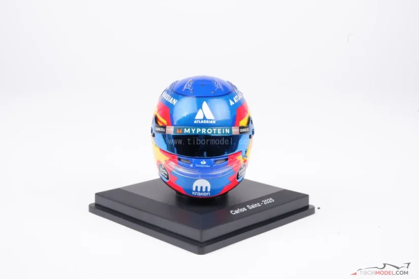 Carlos Sainz 2025 mini helmet, Williams, 1:5 Spark