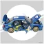Subaru Impreza WRC Rally kit, 1:8 Ixo