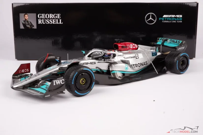 Mercedes W13 - George Russell (2022), Monaco GP, 1:18 Minichamps