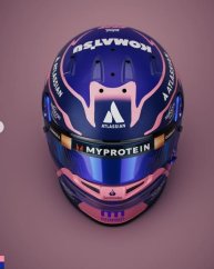 Alexander Albon 2025 mini helmet, Williams, 1:5 Spark