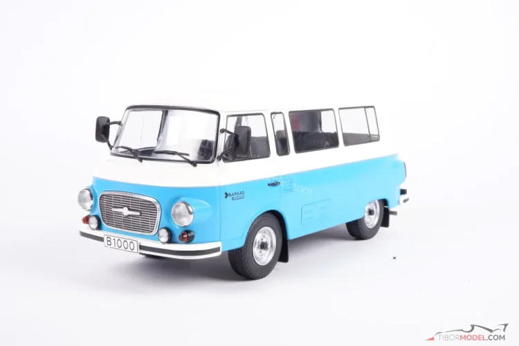 Barkas B 1000 kisbusz (1965) kék, 1:18 MCG