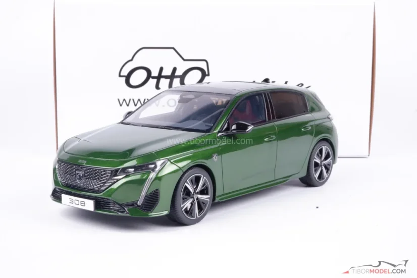 Peugeot 308 GT (2022) zelený, 1:18 Ottomobile