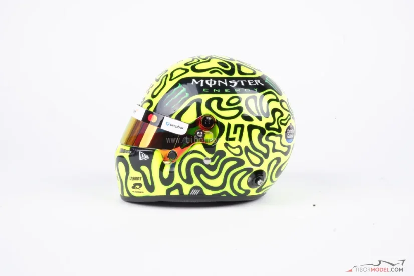 Lando Norris 2025 McLaren mini helmet, 1:2 Bell