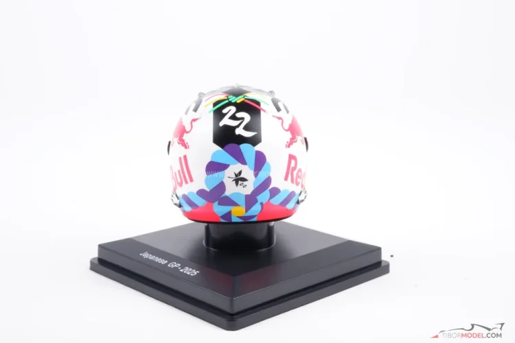 Yuki Tsunoda 2025 Japán Nagydíj mini sisak, Red Bull, 1:5 Spark