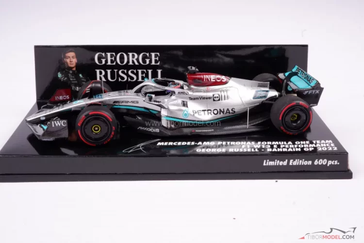 Mercedes W13 - George Russell (2022), Bahrain GP, 1:43 Minichamps