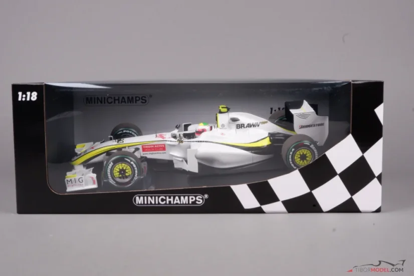 Brawn GP BGP001 - Rubens Barrichello (2009), Winner GP Europe, 1:18 Minichamps