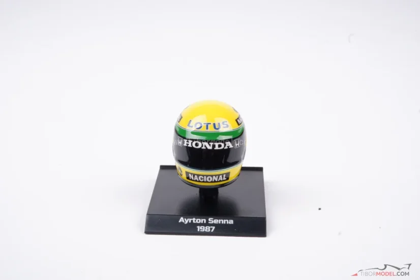 Ayrton Senna 1987 Lotus prilba, 1:10 Minichamps