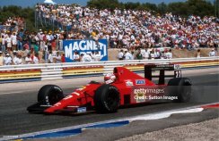 Ferrari 640 F1-89 - Nigel Mansell (1989), Francia Nagydíj, figurával, 1:18 GP Replicas