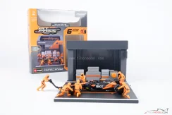 Pit Stop sada McLaren MCL38 Oscar Piastri (2024), 1:43 BBurago