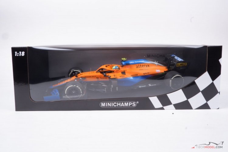 McLaren MCL35M - L. Norris (2021), 2nd Italian GP, 1:18 Minichamps