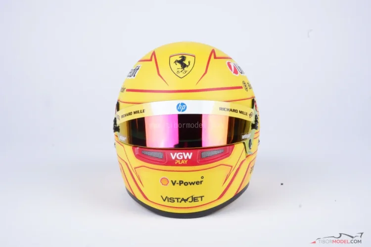 Lewis Hamilton 2025 Ferrari mini prilba, 1:2 Bell