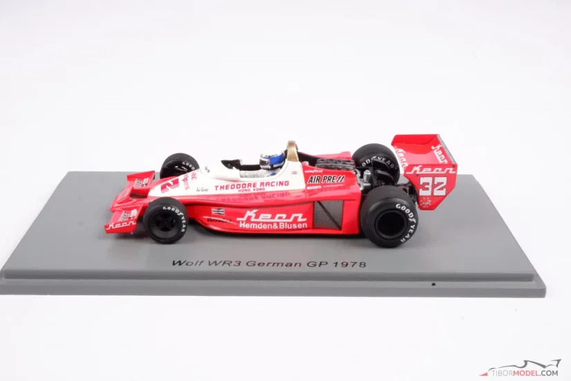 Wolf WR3 - Keke Rosberg (1978), VC Nemecka, 1:43 Spark