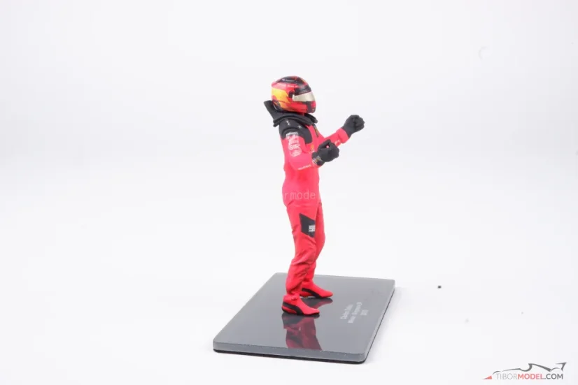 Carlos Sainz 2023 pilóta figura, Szingapúri Nagydíj, Ferrari, 1:18