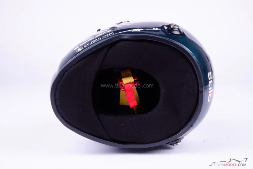 Lance Stroll 2023 Aston Martin helmet, 1:2 Stilo