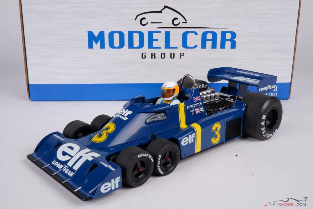 ミニカー Tyrrell Ford P34 Jody Scheckter 1976 Model car Tyrrell P34 Scheckter 1976, 1:18 MCG | Tibormodel.com