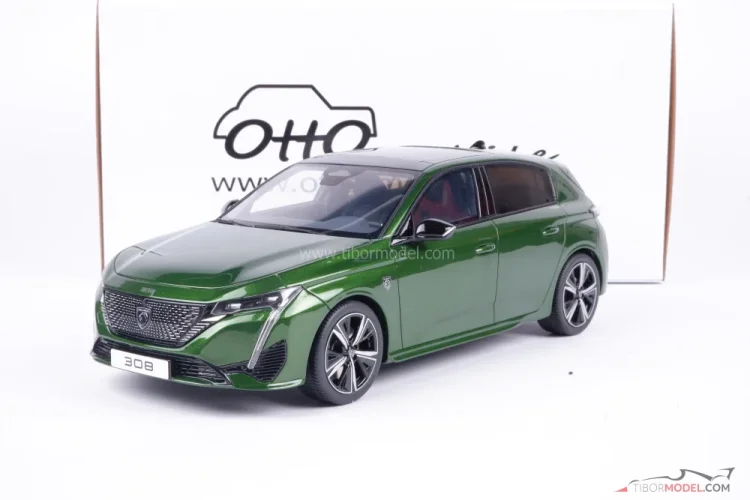 Model car Peugeot 308 GT green, Ottomobile | Tibormodel.com
