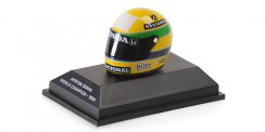 Ayrton Senna 1990 McLaren mini helmet, world champion, 1:8 Minichamps