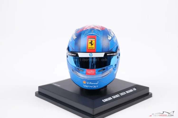 Carlos Sainz 2024 VC Miami mini prilba, Ferrari, 1:5 Looksmart