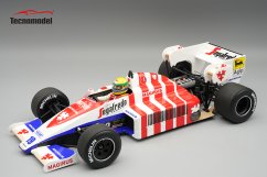 Toleman TG184 - Ayrton Senna (1984), VC Portugálie, s figúrkou pilota 1:18 Tecnomodel