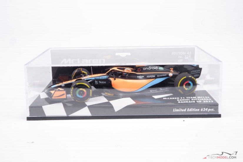 McLaren MCL36 - Daniel Ricciardo (2022), 1:43 Minichamps
