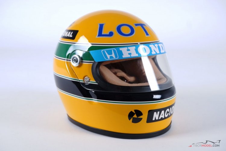 Ayrton Senna 1987 Lotus prilba, 1:2