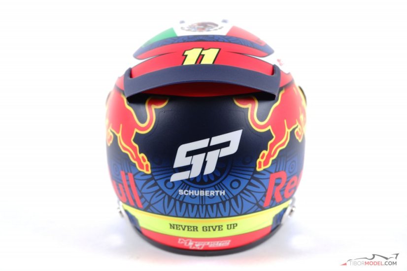 Sergio Perez 2021 Red Bull mini helmet, 1:2 Schuberth