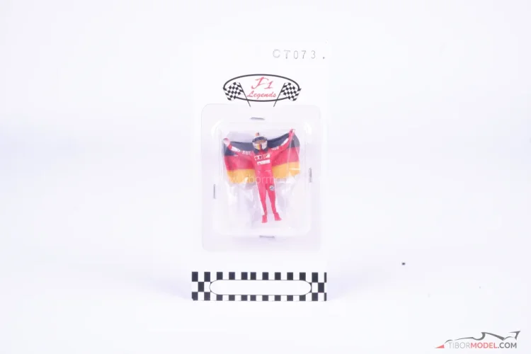 Sebastian Vettel with flag, Scuderia Ferrari 2016, 1:43 Cartrix Sebastian Vettel with flag, Scuderia Ferrari 2016, 1:43 Cartrix