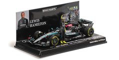 Mercedes W15 - Lewis Hamilton (2024), Posledné preteky za Mercedes, VC Abu Dhabi, s figúrkou pilota, 1:43 Minichamps