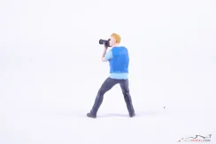 Photographer man figure, scale 1:18