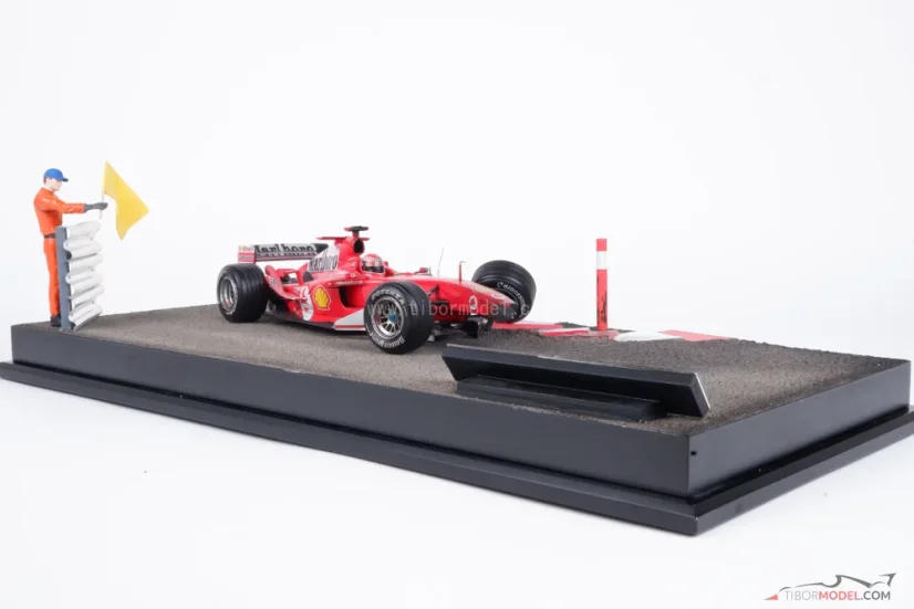 Diorama F2004 - Michael Schumacher baleset 2004 Monaco, 1:18