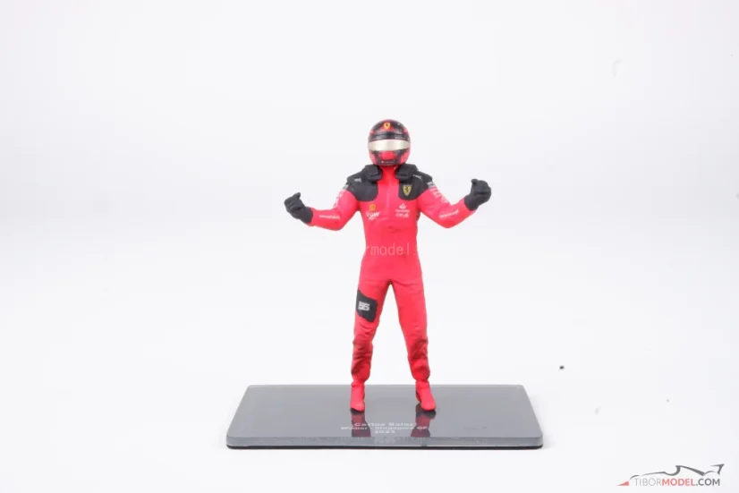 Carlos Sainz 2023 pilóta figura, Szingapúri Nagydíj, Ferrari, 1:18