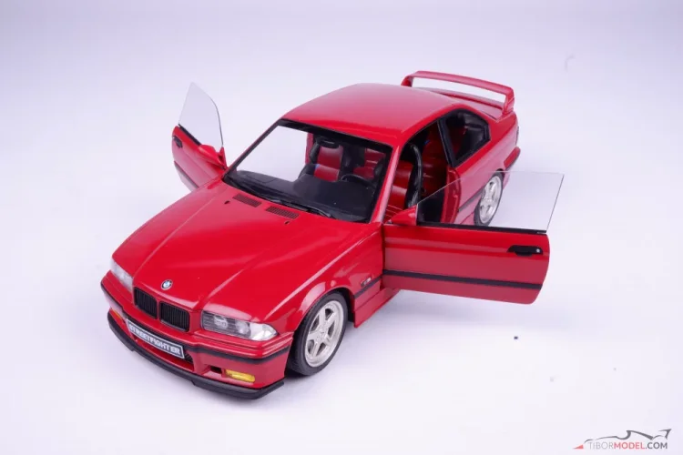 Modellautó BMW M3 E36 Coupé piros, 1:18 Solido