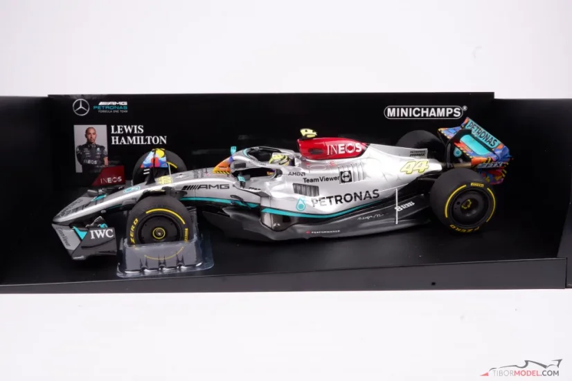 Mercedes W13 - Lewis Hamilton (2022), VC Miami, 1:18 Minichamps