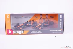 McLaren MCL38 Norris + Piastri (2024), duplacsomagolás, 1:43 BBurago