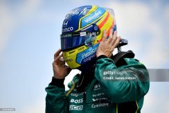 Fernando Alonso 2026 mini helmet, Aston Martin, 1:2 Bell