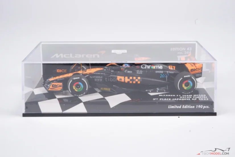McLaren MCL60 - Oscar Piastri (2023), 3rd place Japanese GP, 1:43 Minichamps