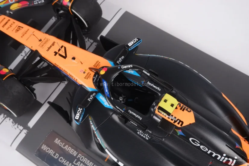 McLaren MCL39 - Lando Norris (2025), Majster Sveta, VC Abu Dhabi 1:18 Minichamps