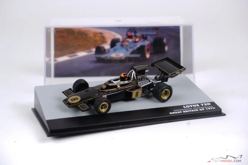 Lotus 72D - Emerson Fittipaldi (1972), VC Velké Británie, 1:43 Altaya