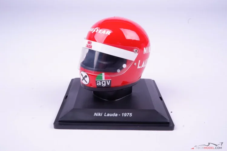 Niki Lauda 1975 Ferrari helmet, 1:5 Spark