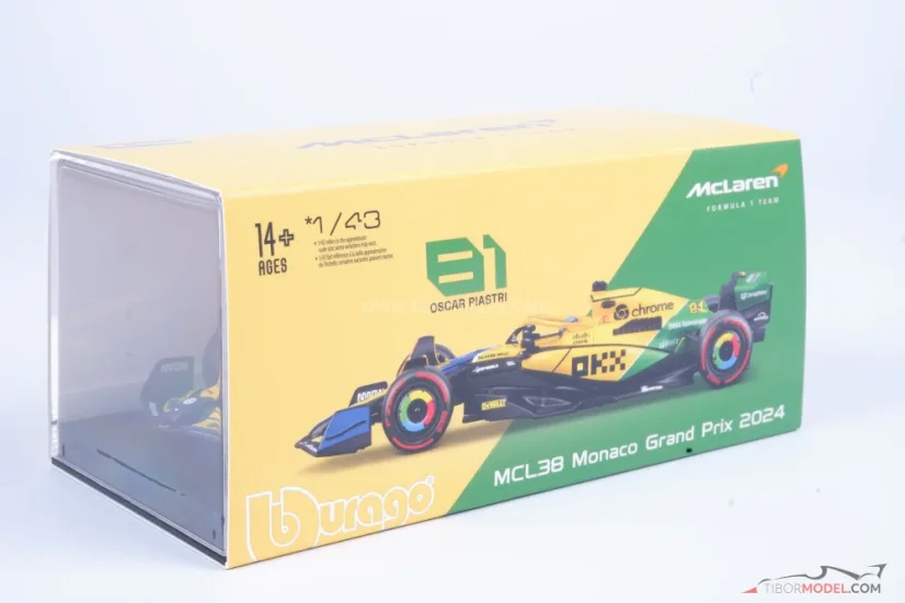 McLaren MCL38 - Oscar Piastri (2024), VC Monaka, 1:43 BBurago Signature