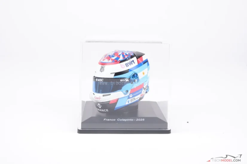 Franco Colapinto 2025 mini sisak, Alpine, 1:5 Spark