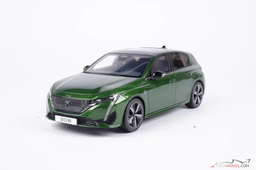 Peugeot 308 GT (2022) zelený, 1:18 Ottomobile