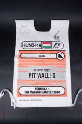 Original F1 Photographer jersey - Hungarian GP 2010 Pit Wall D