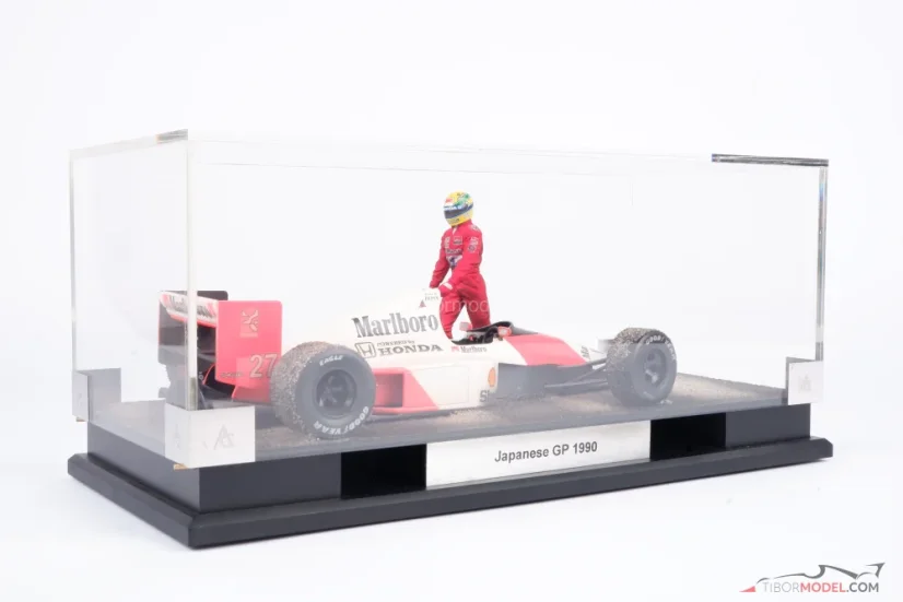 Diorama McLaren MP4/5B - Ayrton Senna nehoda 1990 Suzuka, 1:18