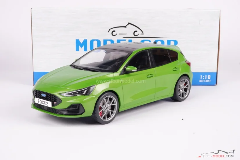 Ford Focus ST (2022) zöld, 1:18 MCG