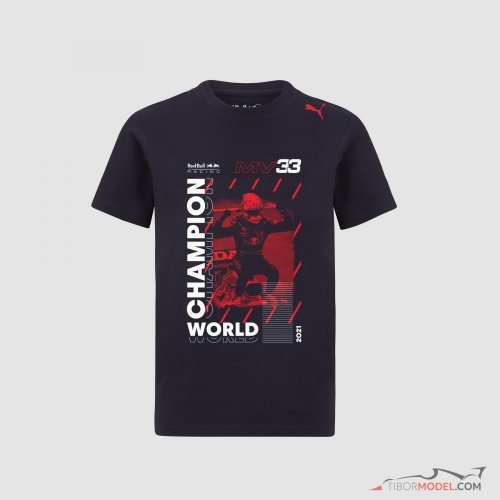 T shirt Max Verstappen World Champion 2021 Red Bull Racing