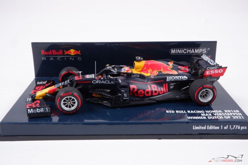 Red Bull RB16b - M. Verstappen (2021), Víťaz VC Holandska, 1:43 Minichamps
