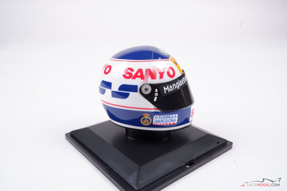 Helmet Luis Pérez-Sala 1989 Minardi, 1:5 Spark | Tibormodel.com