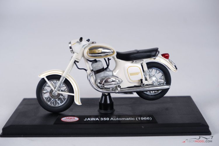 Jawa 350 Kyvacka Automatic fehér (1966), 1:18 Abrex