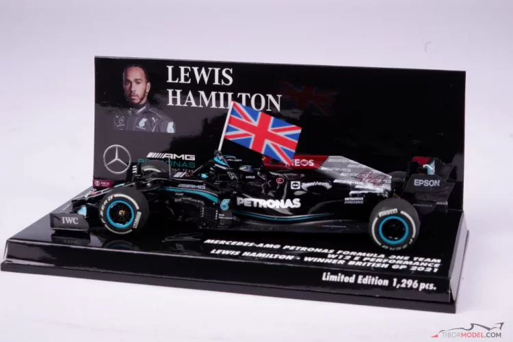 Mercedes W12 - L. Hamilton (2021), 1. hely Brit Nagydíj, 1:43 Minichamps